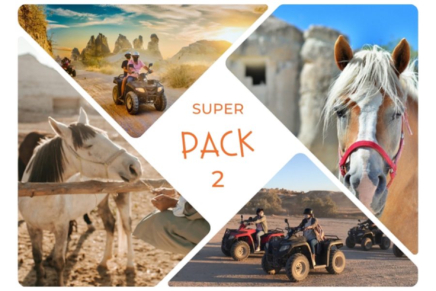 SUPER PACK 2 – ATV Tour + Horse Back Riding Tour