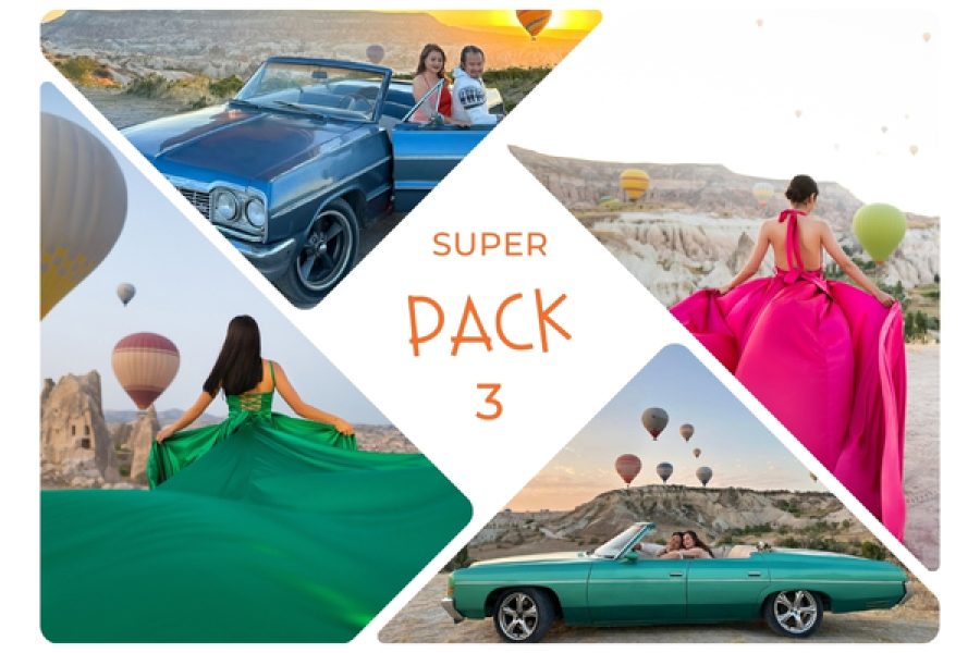 SUPER PACK 3 – Sunrise Classic Car Ride + Photo Shooting