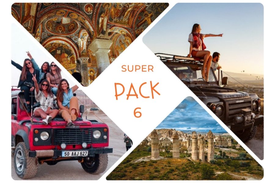 SUPER PACK 6 – Sunset Jeep Safari + Red Tour Cappadocia