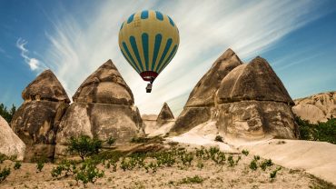 Cappadocia balloon over fairy chimneys