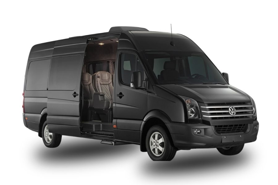 Volkswagen Crafter vehicle providing private group transportation between key regions in Turkey