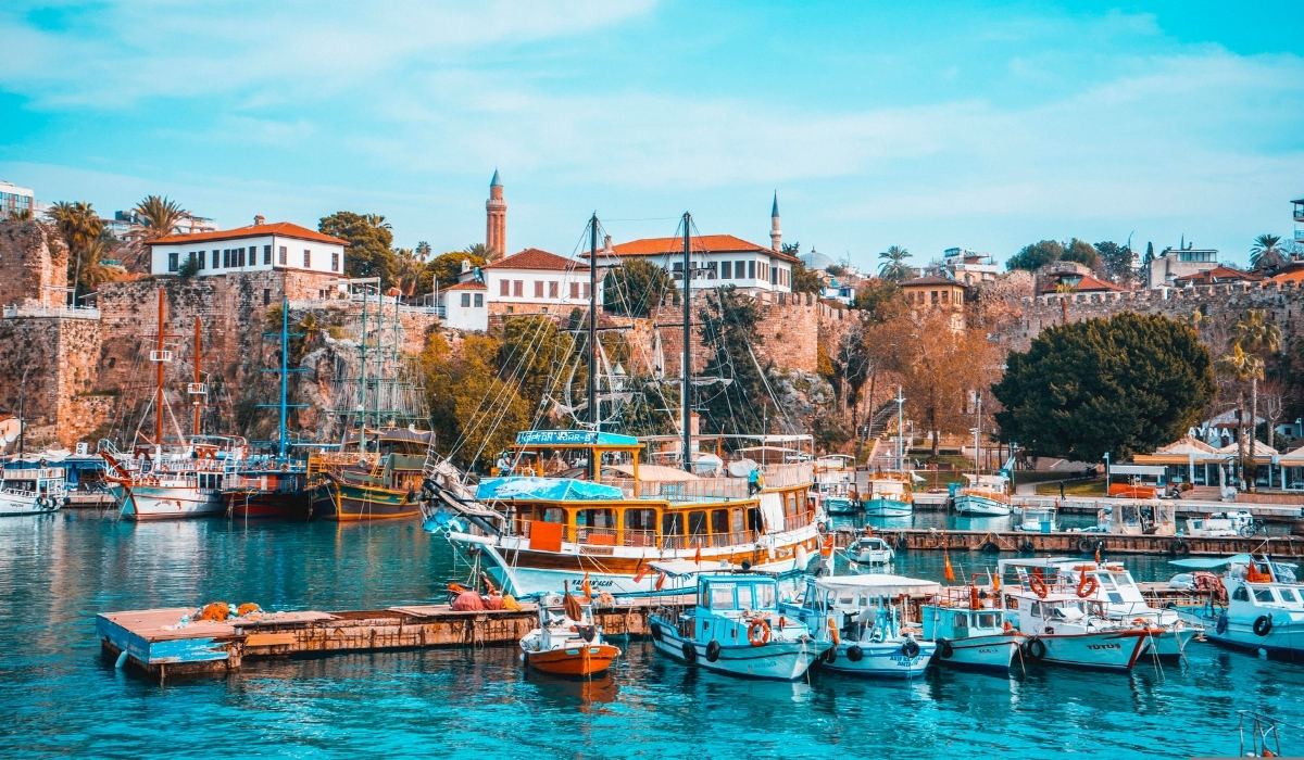 Antalya Old Harbor – what Turkey is famous for tourism and the Turquoise Coast